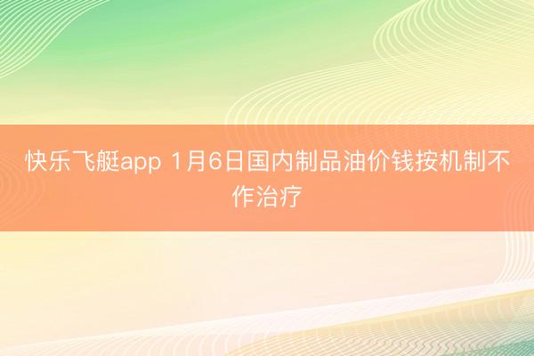 快乐飞艇app 1月6日国内制品油价钱按机制不作治疗